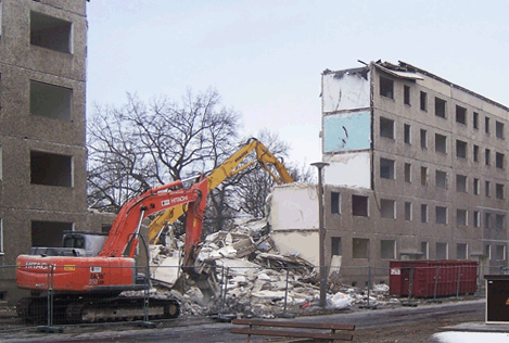 Abriss DWG-Verwaltungsgeb&auml;ude